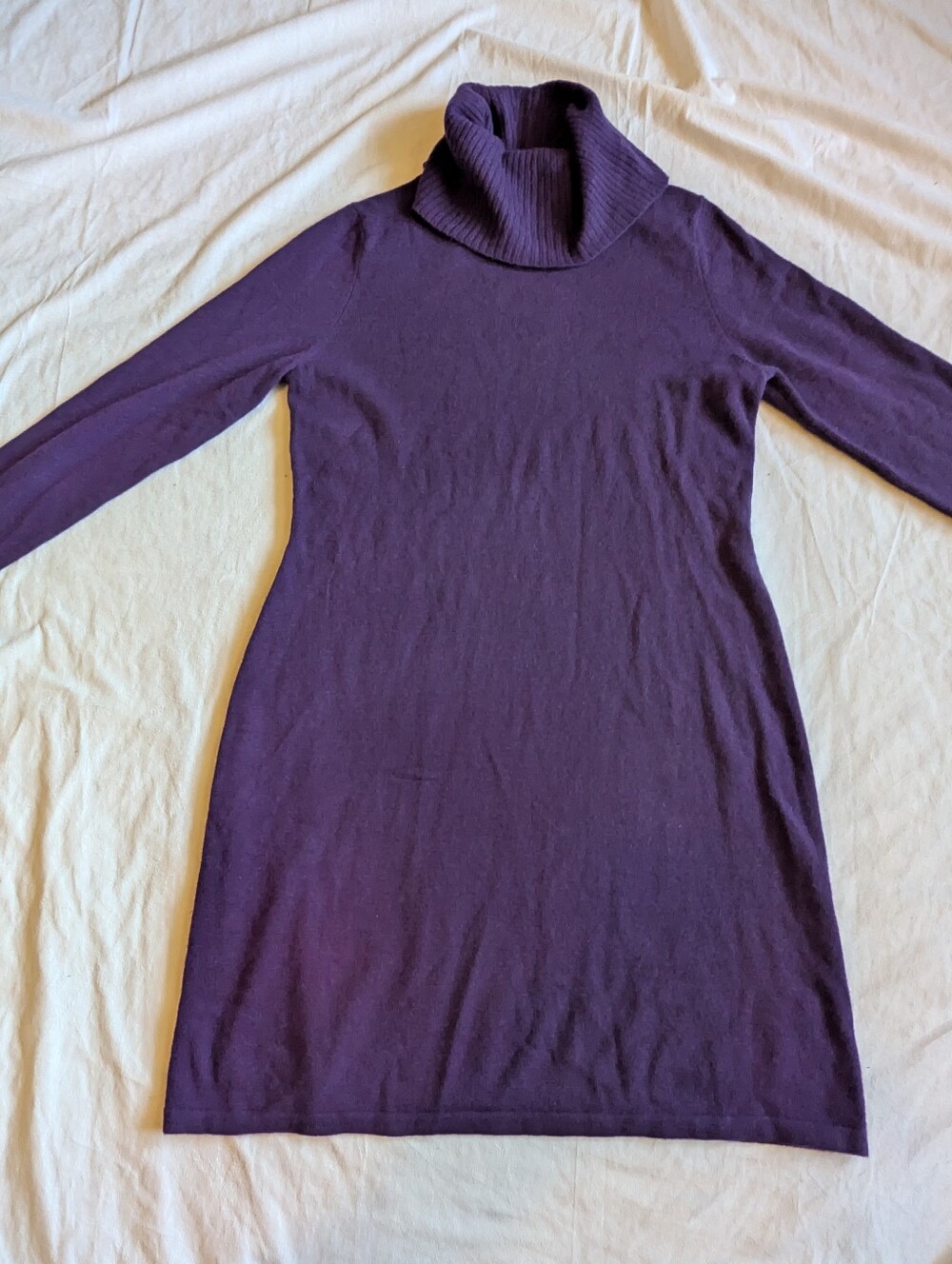 NWT Lusso Cashmere Turtleneck Midi Dress size Large - Picture 10 of 11